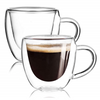 Espresso Double Wall Glasses - With Handle